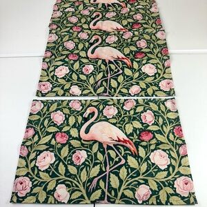 Flamingo and Rose Patterned Place Mats